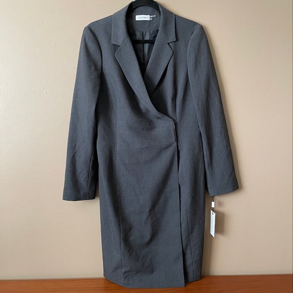 Calvin Klein Wrap Blazer Style Dress - Picture 1 of 13
